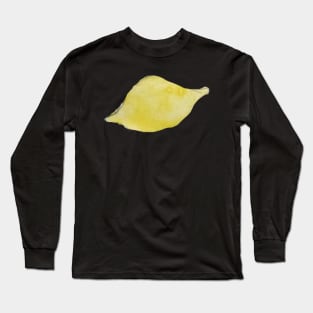 Lemon watercolor design Long Sleeve T-Shirt